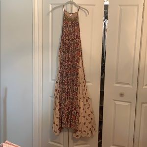 Floral maxi dress from anthropologie